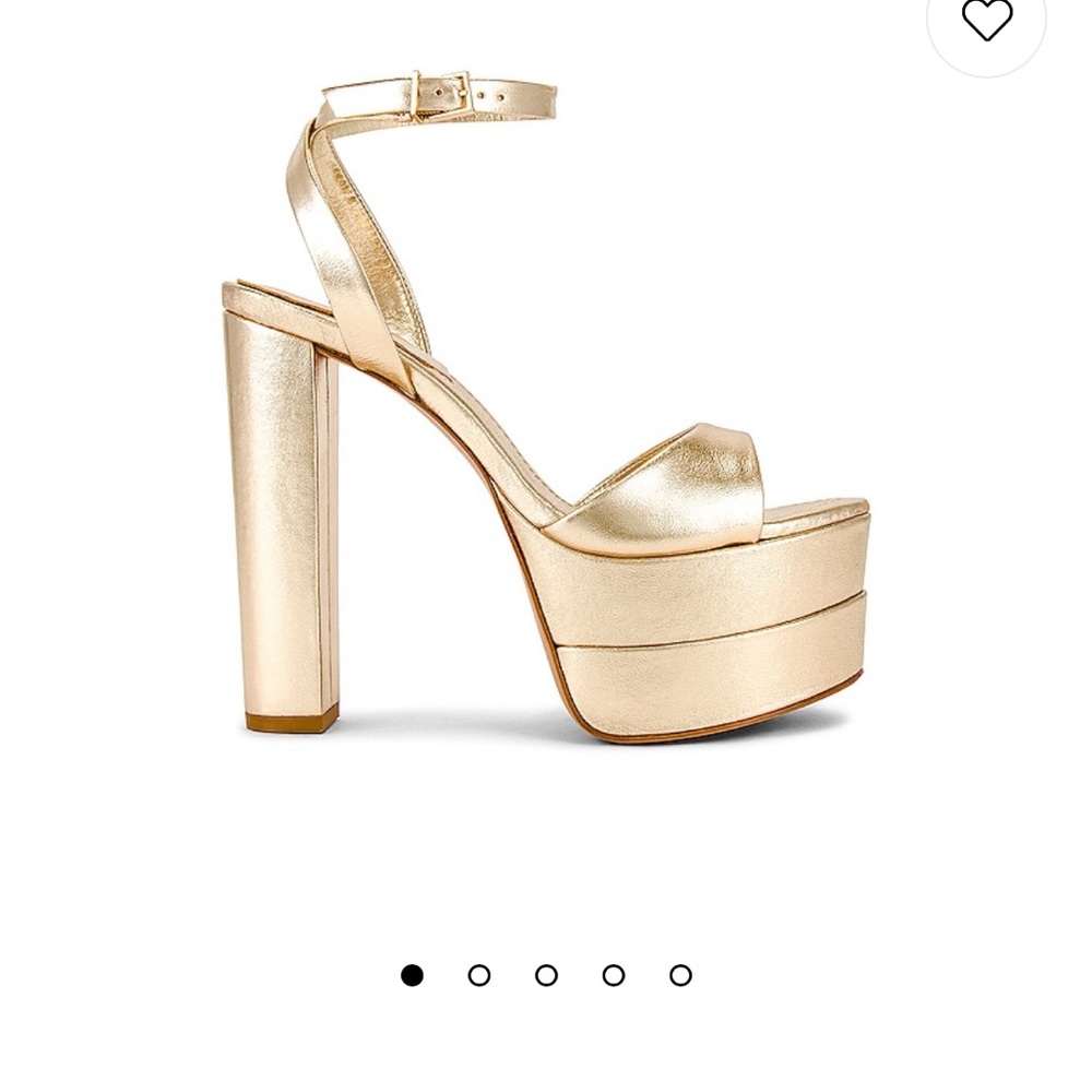 Kaila Heel in Platina by Schutz